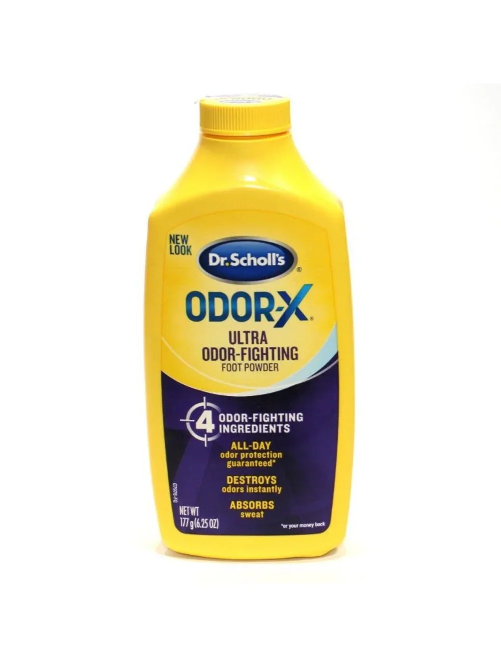X2 Dr. Scholl's Odor X All Day Deodorant Powder Unscented 6.25 oz